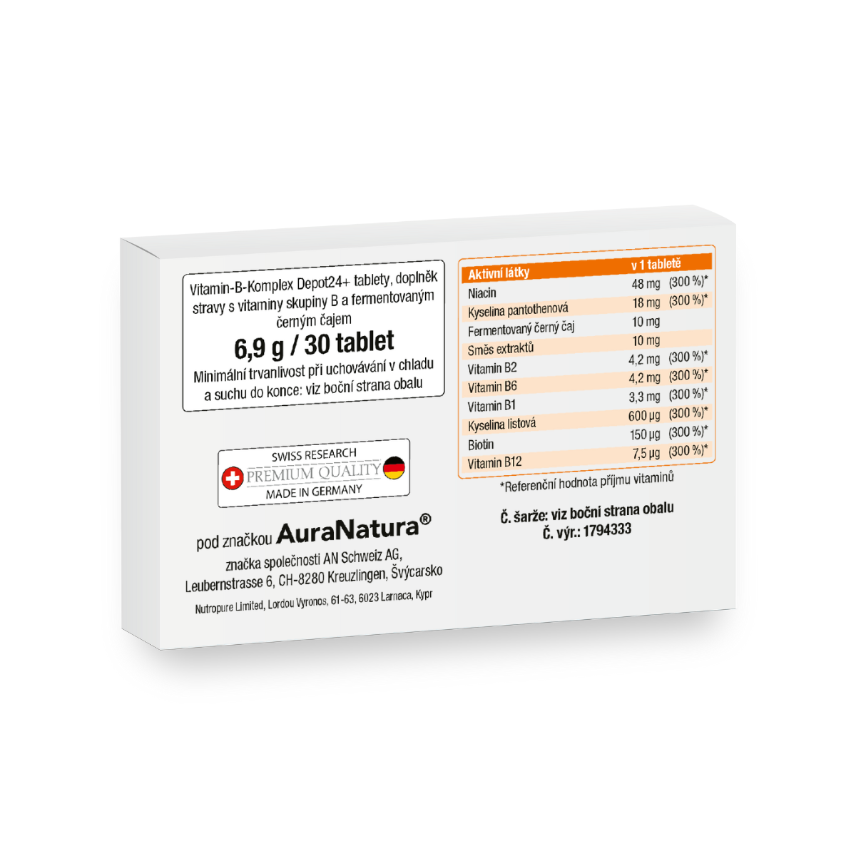 Obrázek produktu z Vitamin-B-Komplex Depot24+