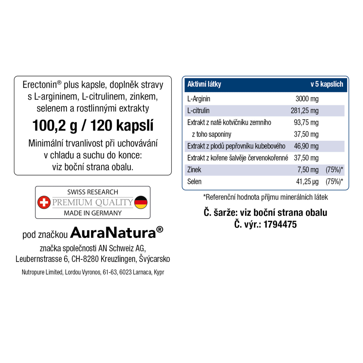 Obrázek produktu z Erectonin® plus