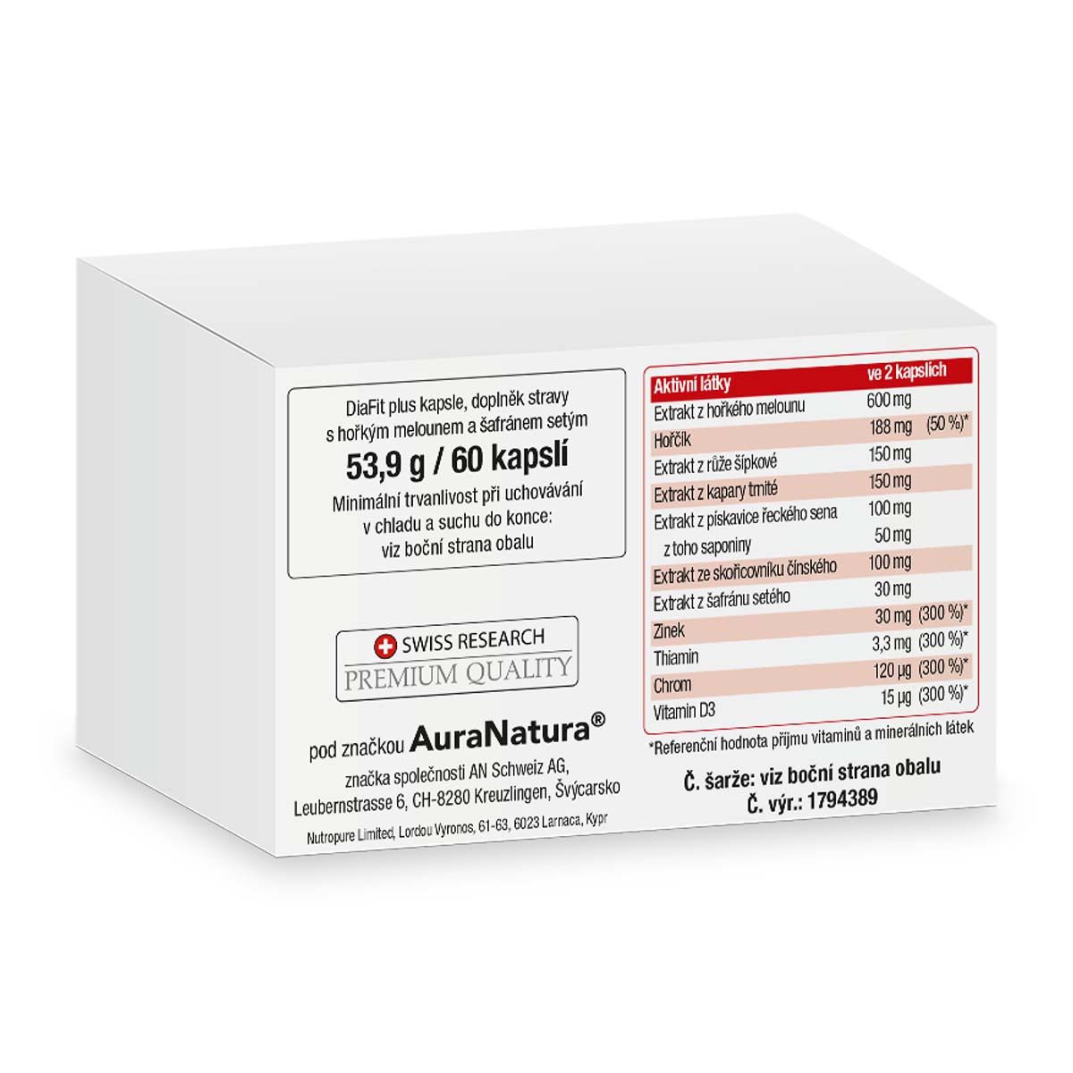 Obrázek produktu z DiaFit Plus